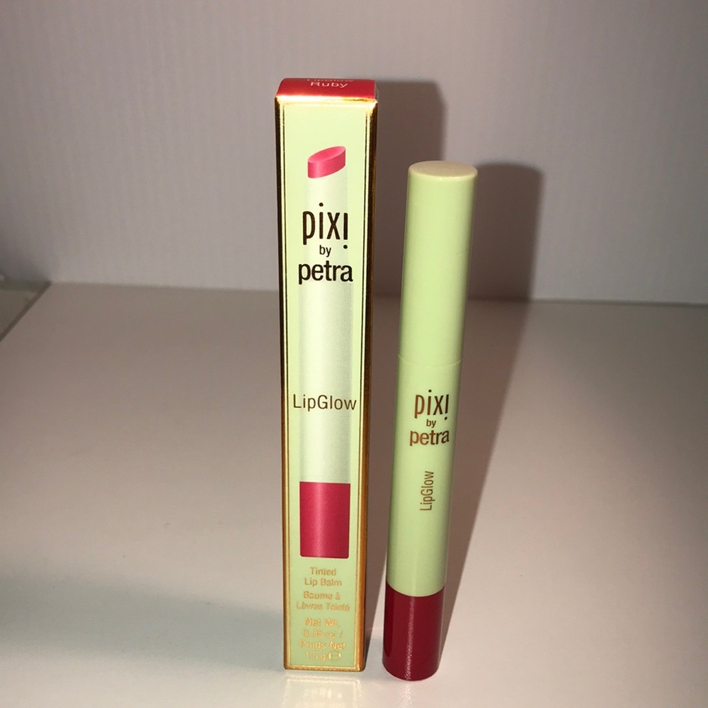 Pixi by Petra Lip Glow in Ruby Tinted Lip Balm 1.5g NEW